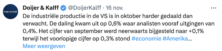 Industriele productie VS lager