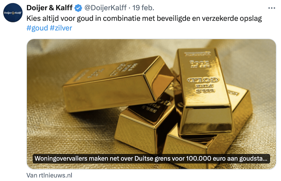 Veiligheid goud kopen
