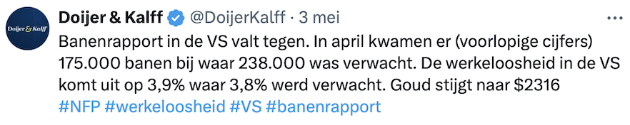 Banenrapport in de VS valt tegen en werkeloosheid loopt op